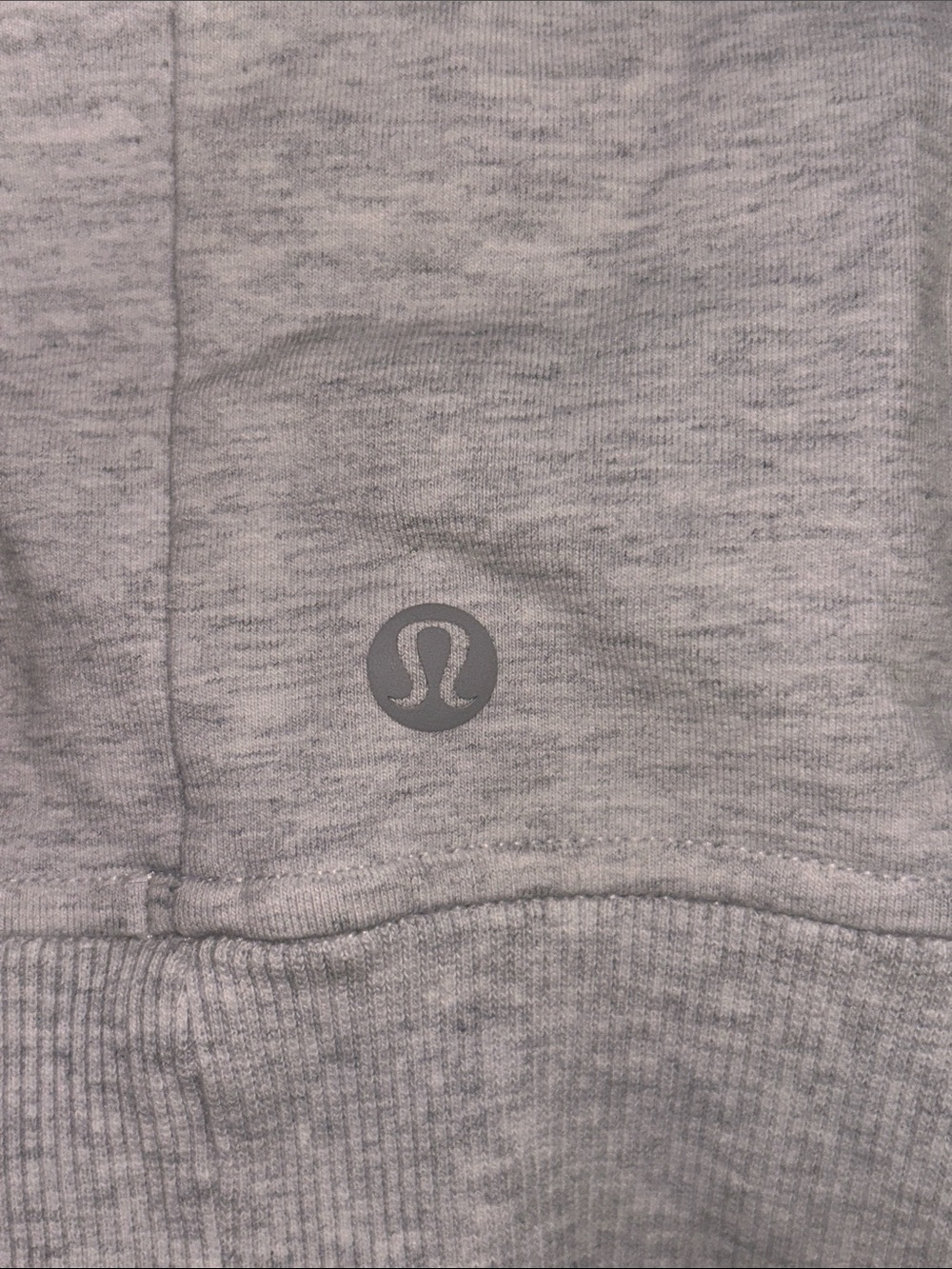 Lululemon Scuba Crew Heathered Core Ultra Light Grey in size 12 - Picture 8 of 9